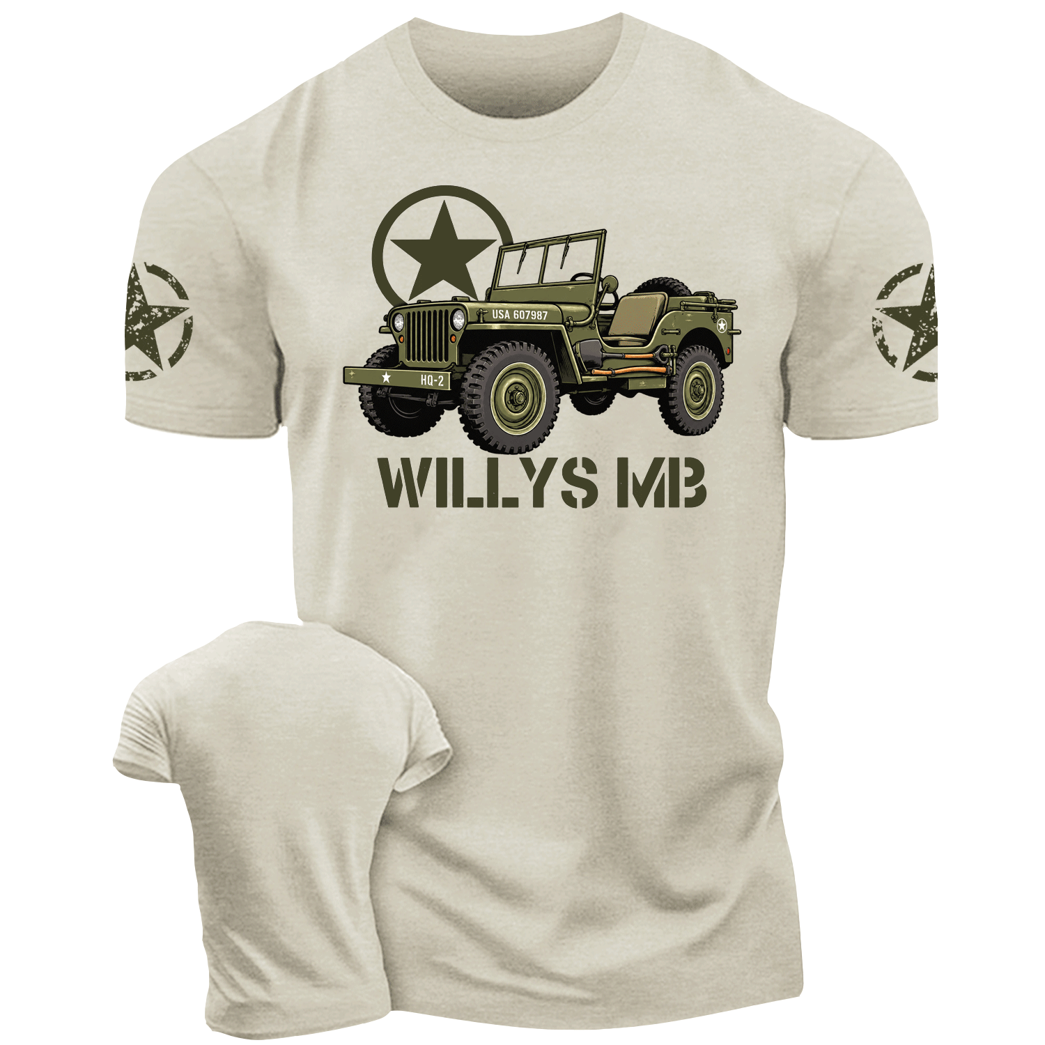  World War 2 Willys MB Veterans Gifts Cotton T-shirt