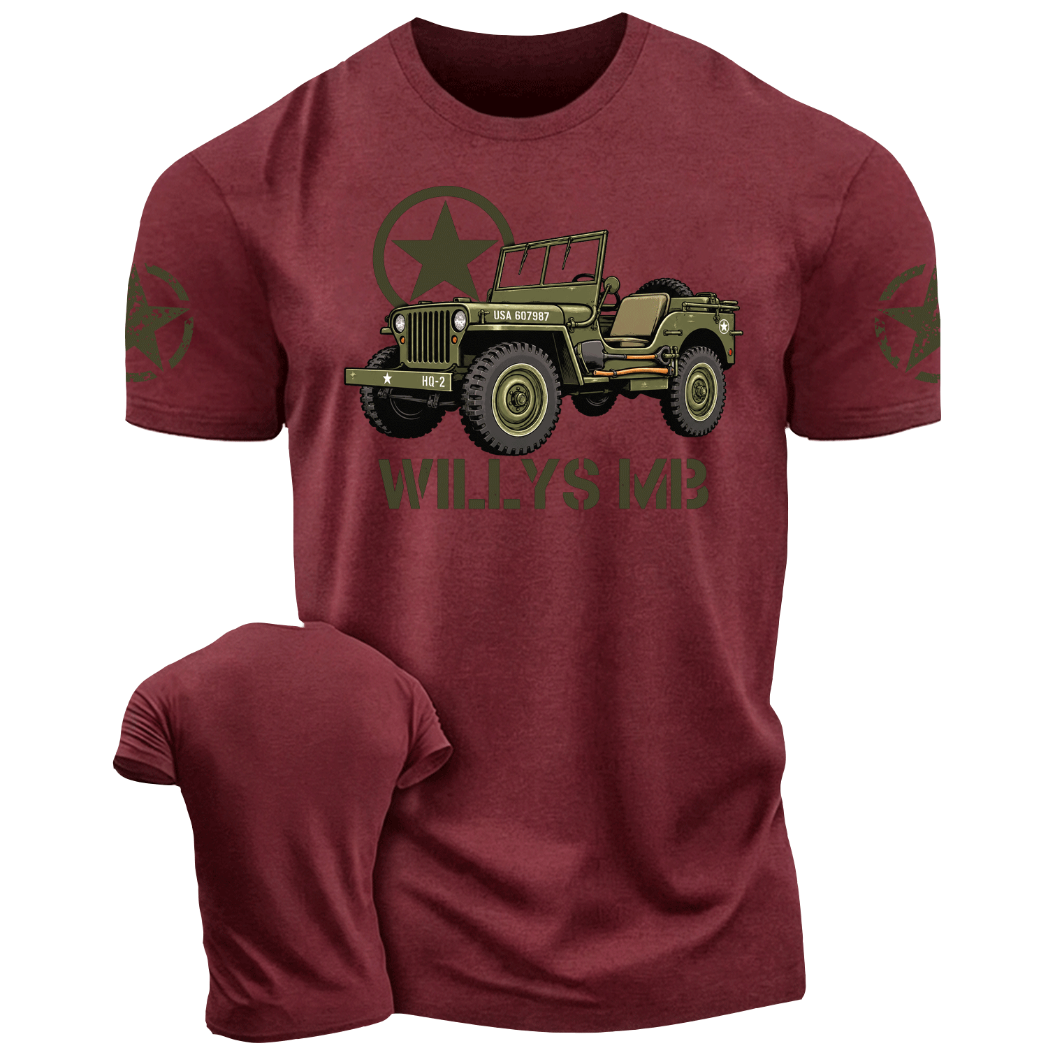  World War 2 Willys MB Veterans Gifts Cotton T-shirt