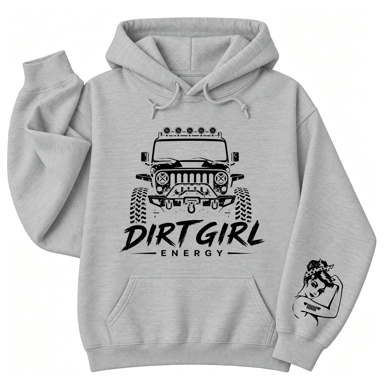 Dirt Girl Energy Jp Girl Unisex Casual Hoodie