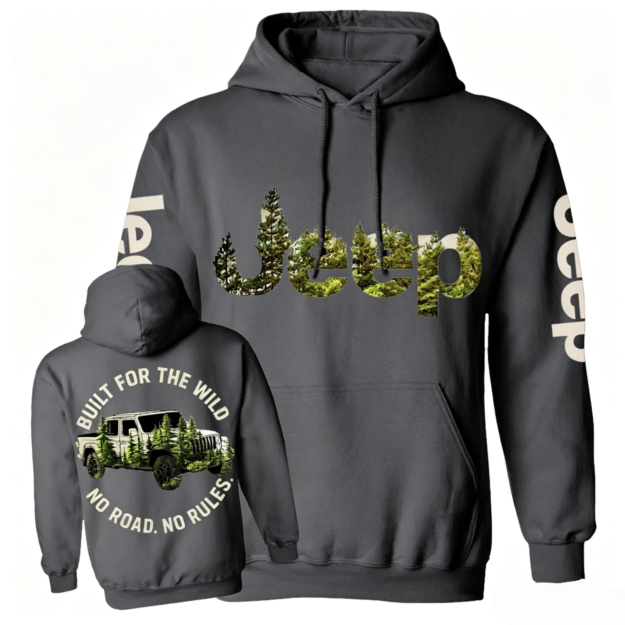 Built for The Wild Forest Jp Casual Hoodie