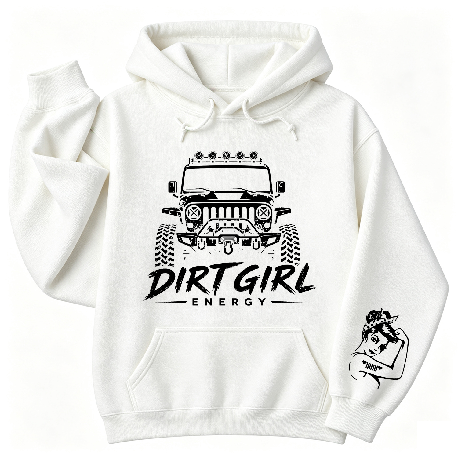 Dirt Girl Energy Jp Girl Unisex Casual Hoodie