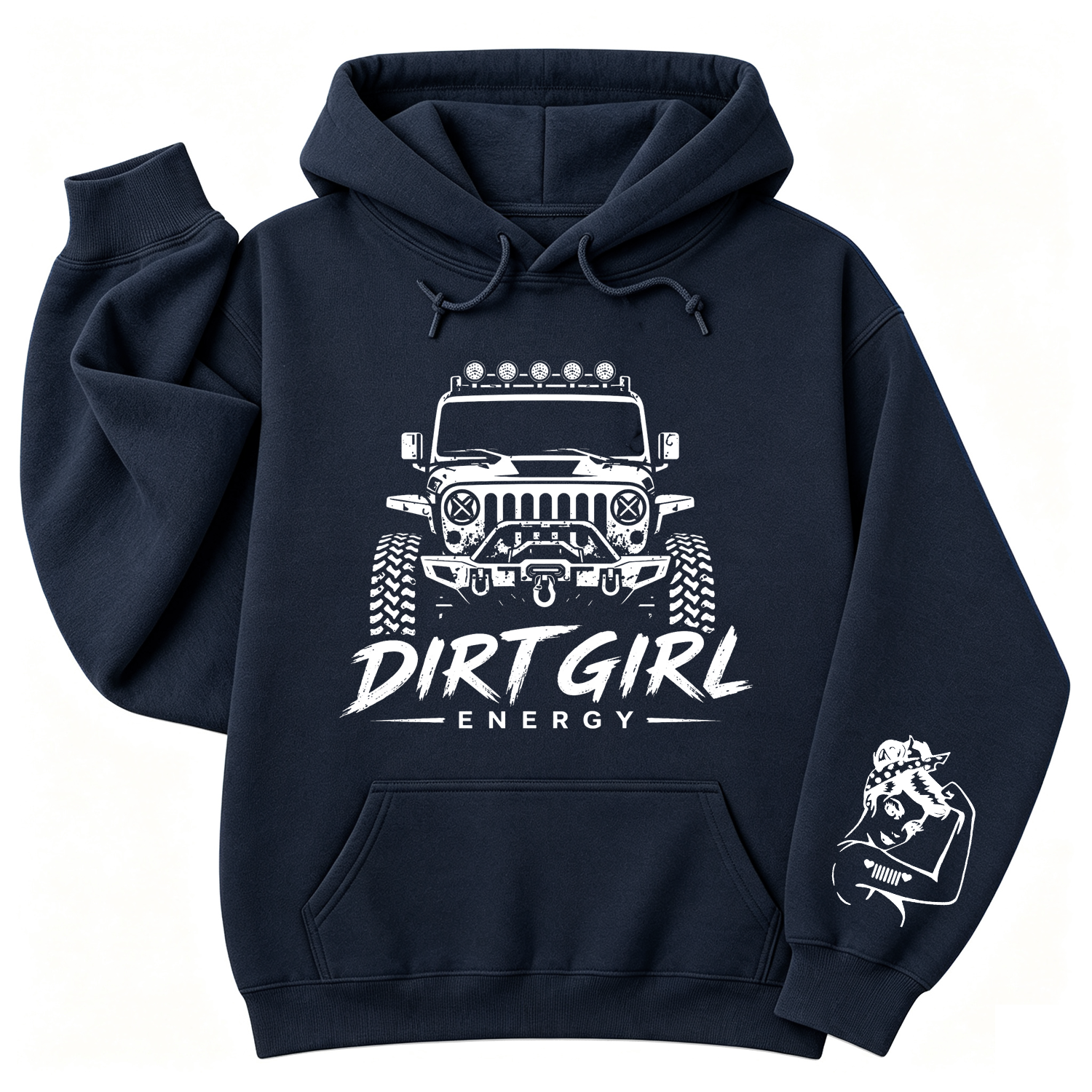 Dirt Girl Energy Jp Girl Unisex Casual Hoodie
