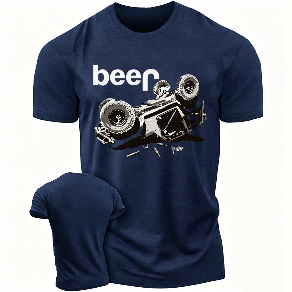 Funny Beer Overturn Unisex T-shirt