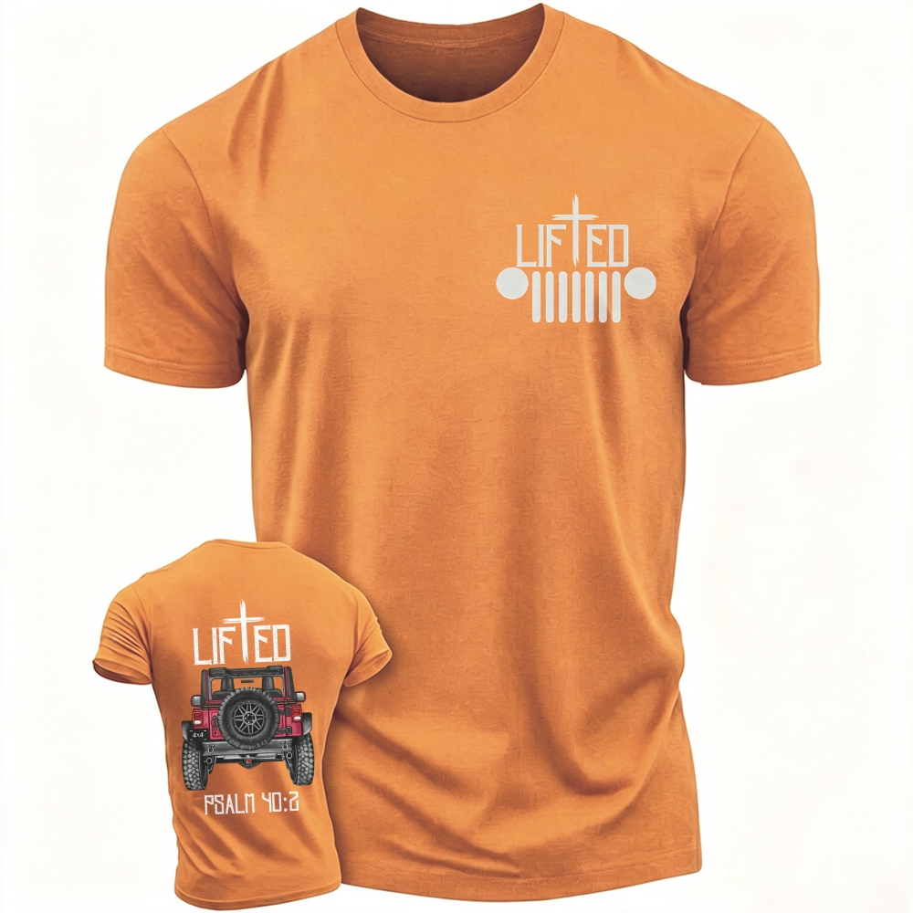 Christian "Lifted" Jp Truck Bible Verse Jp Unisex T-shirt