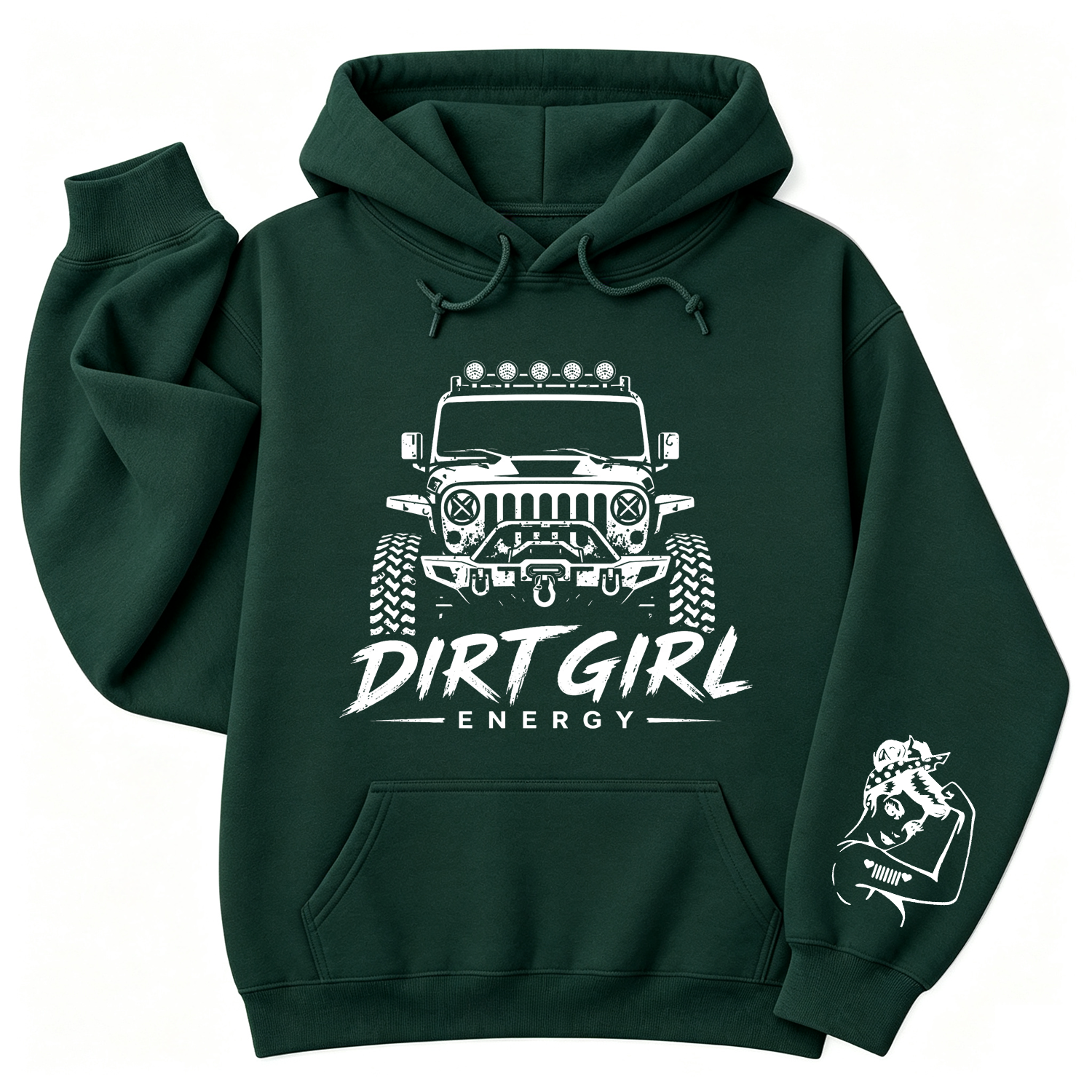 Dirt Girl Energy Jp Girl Unisex Casual Hoodie
