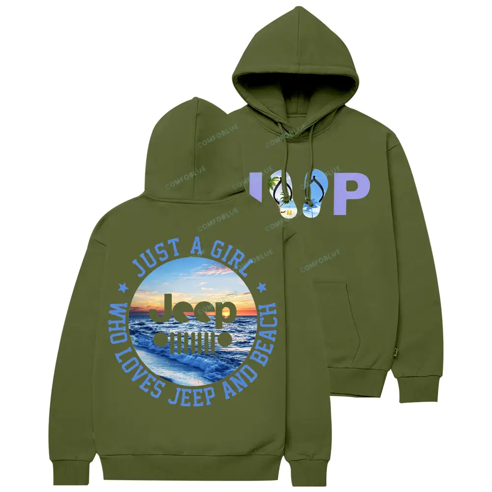 Just a Girl Who Loves Jp and Beach Cotton Hoodie