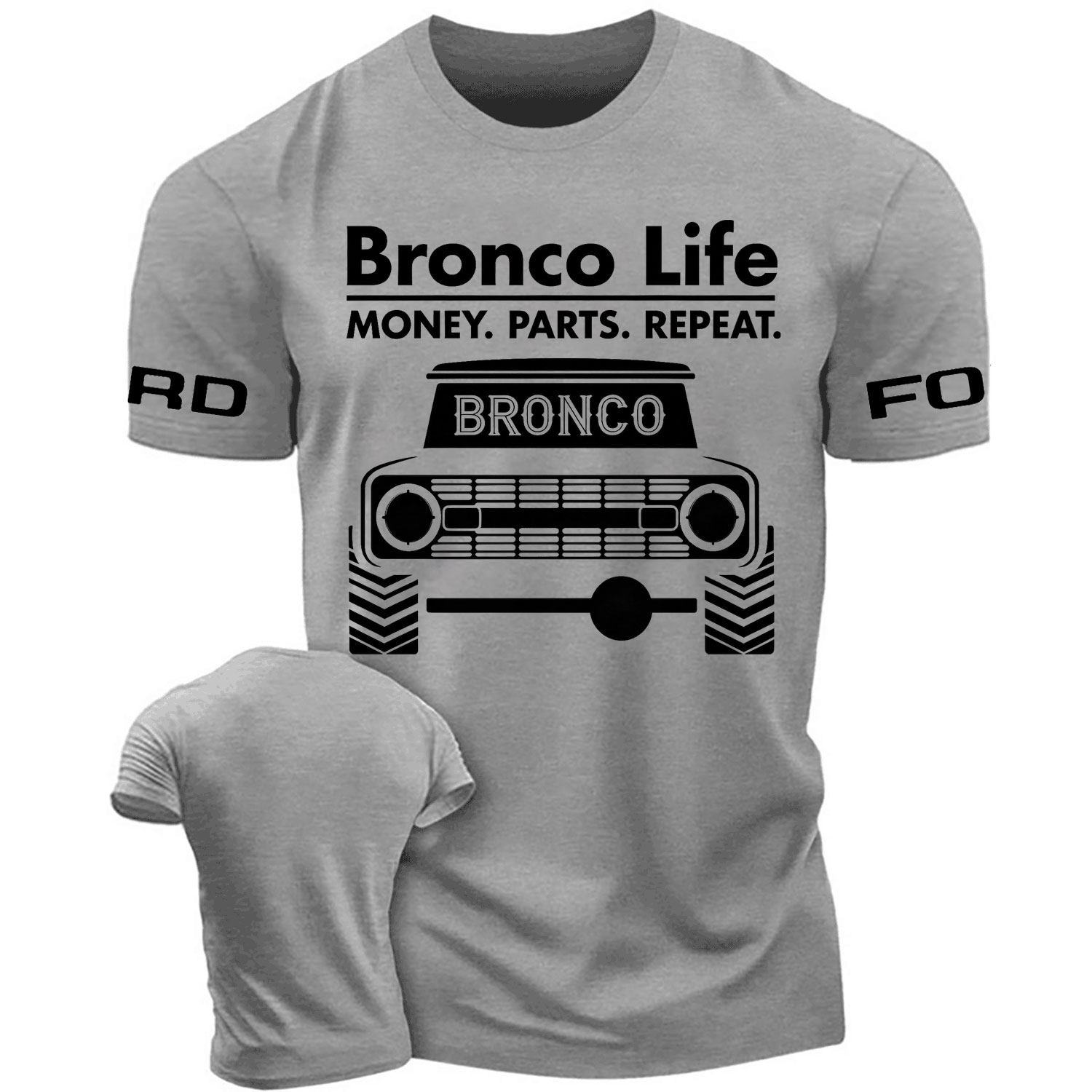 Bronco Life Vintage Truck Graphic Cotton T-shirt