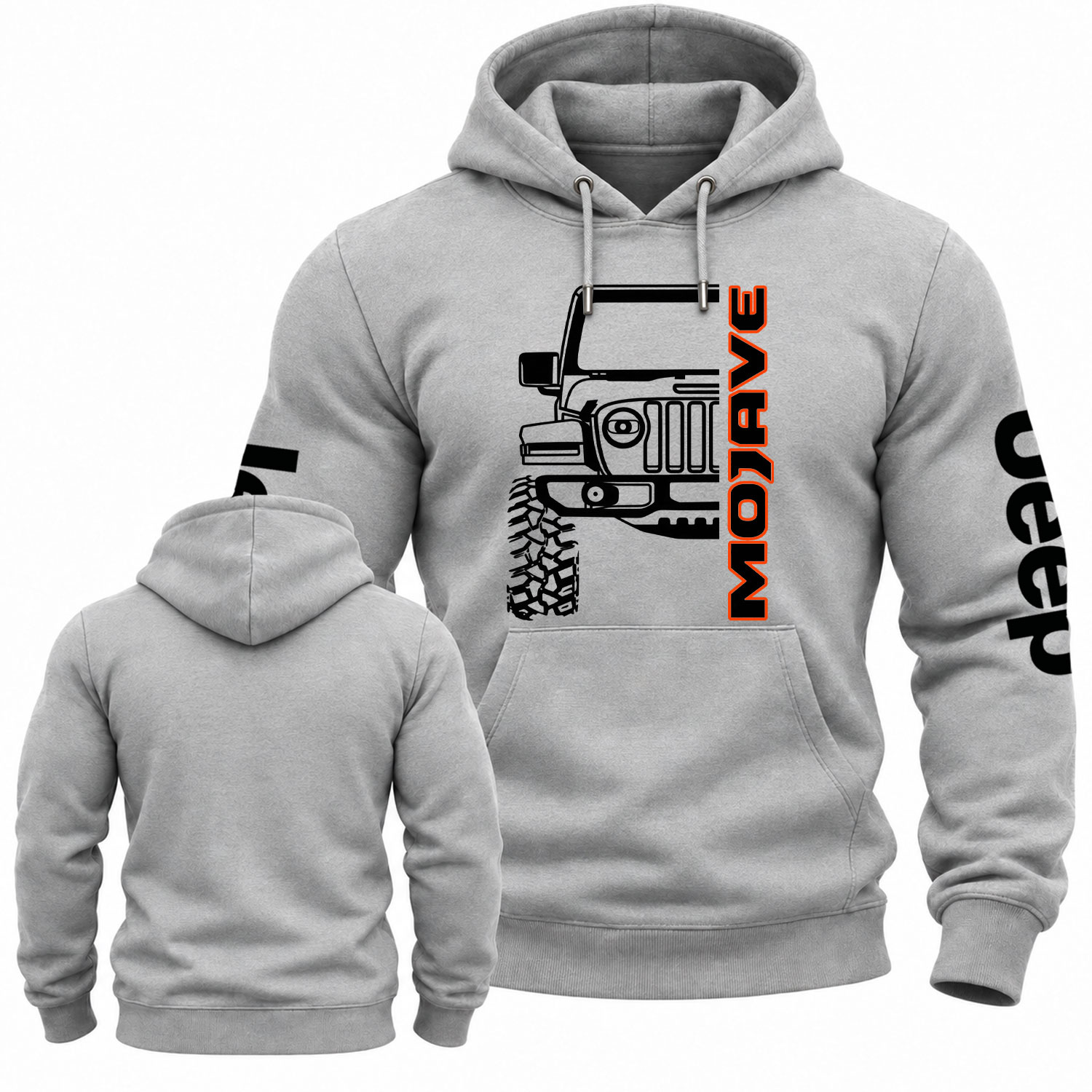 Jp Mojave Line Art Graphic Cotton Hoodie