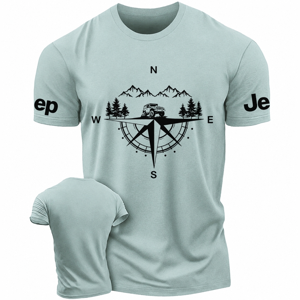 Compass Mountains And Trees Jp Unisex T-shirt