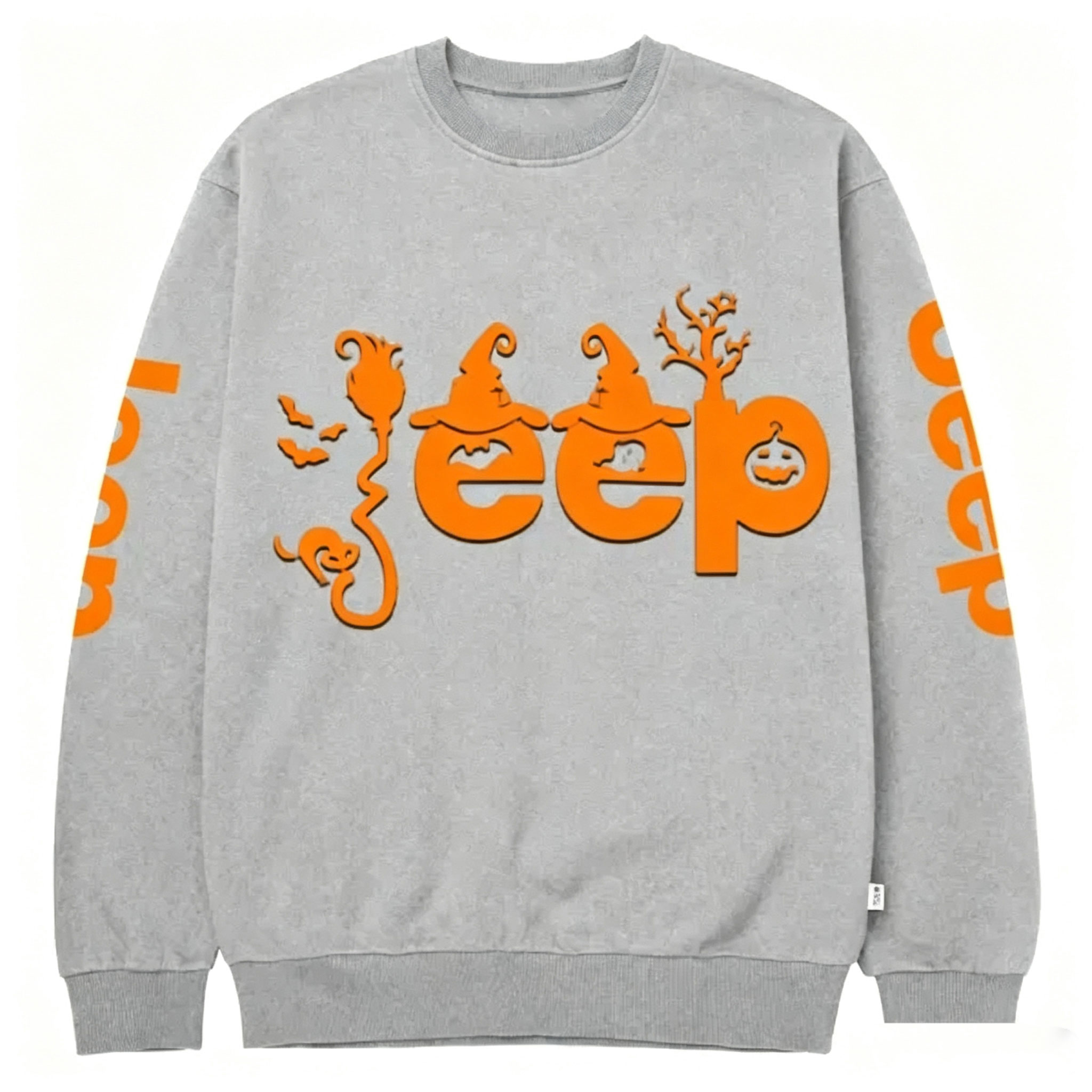 Halloween Elements Orange Jp Design Unisex Sweatshirt