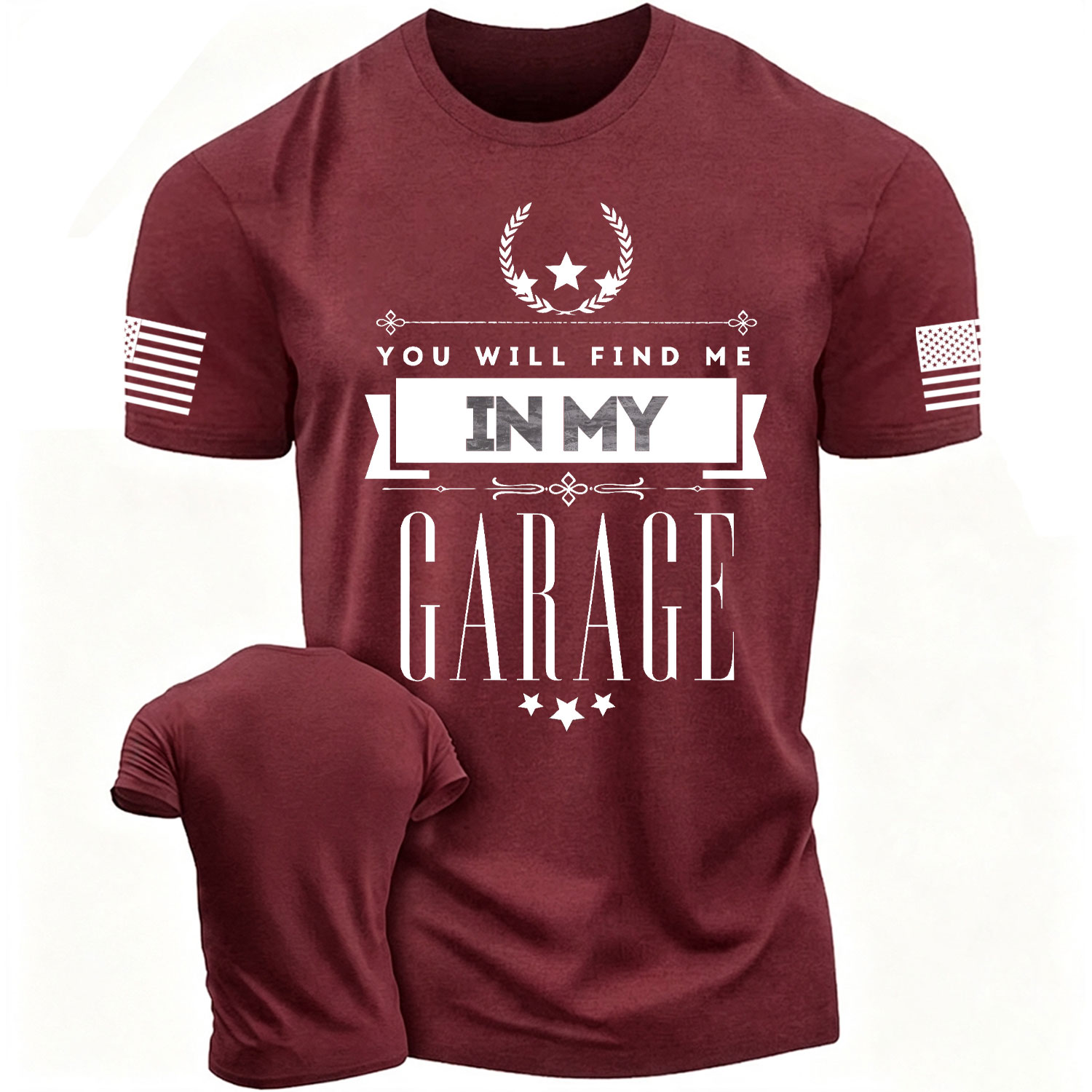 Me In My Garage Cotton T-shirt
