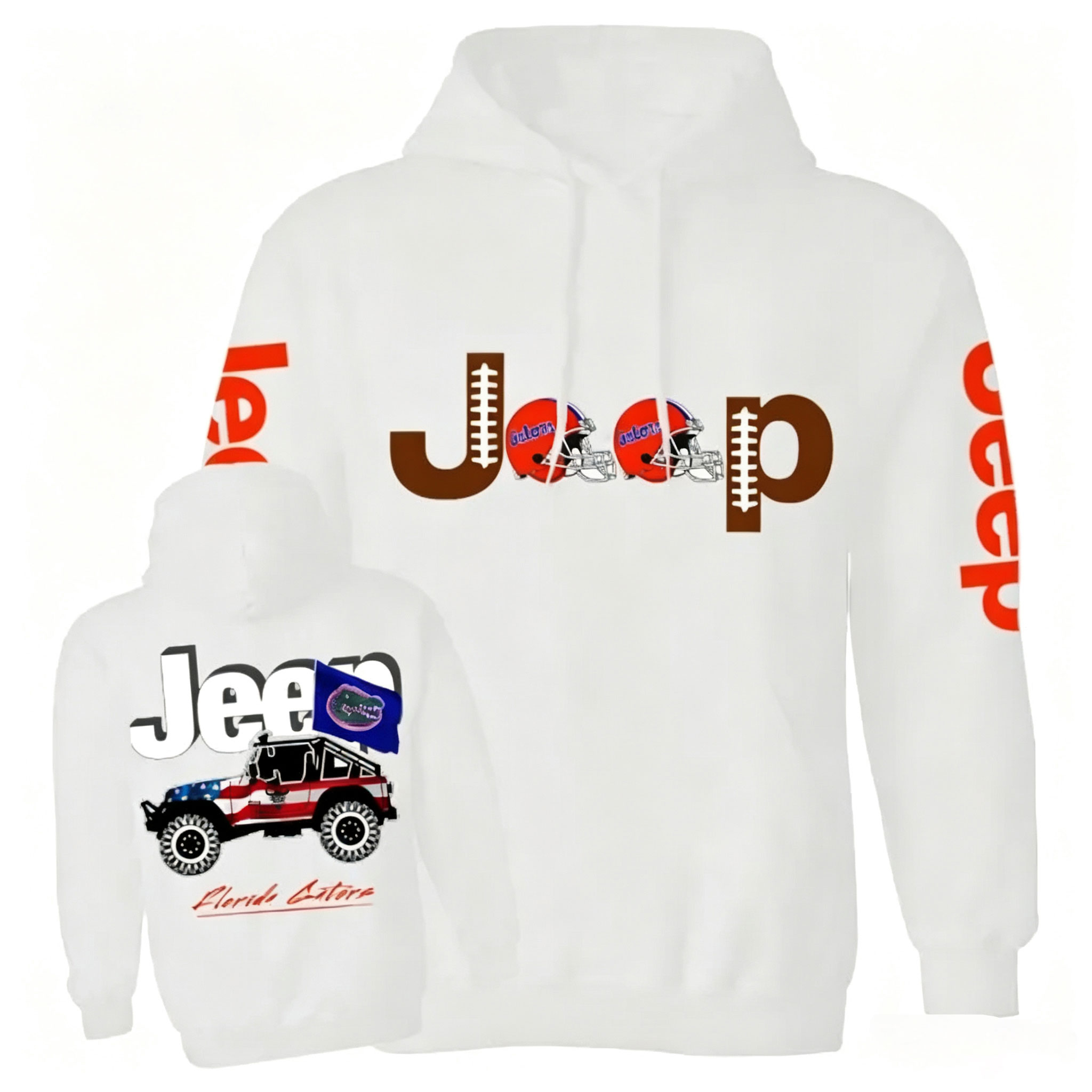Jp Florida Football Flag Unisex Casual Hoodie