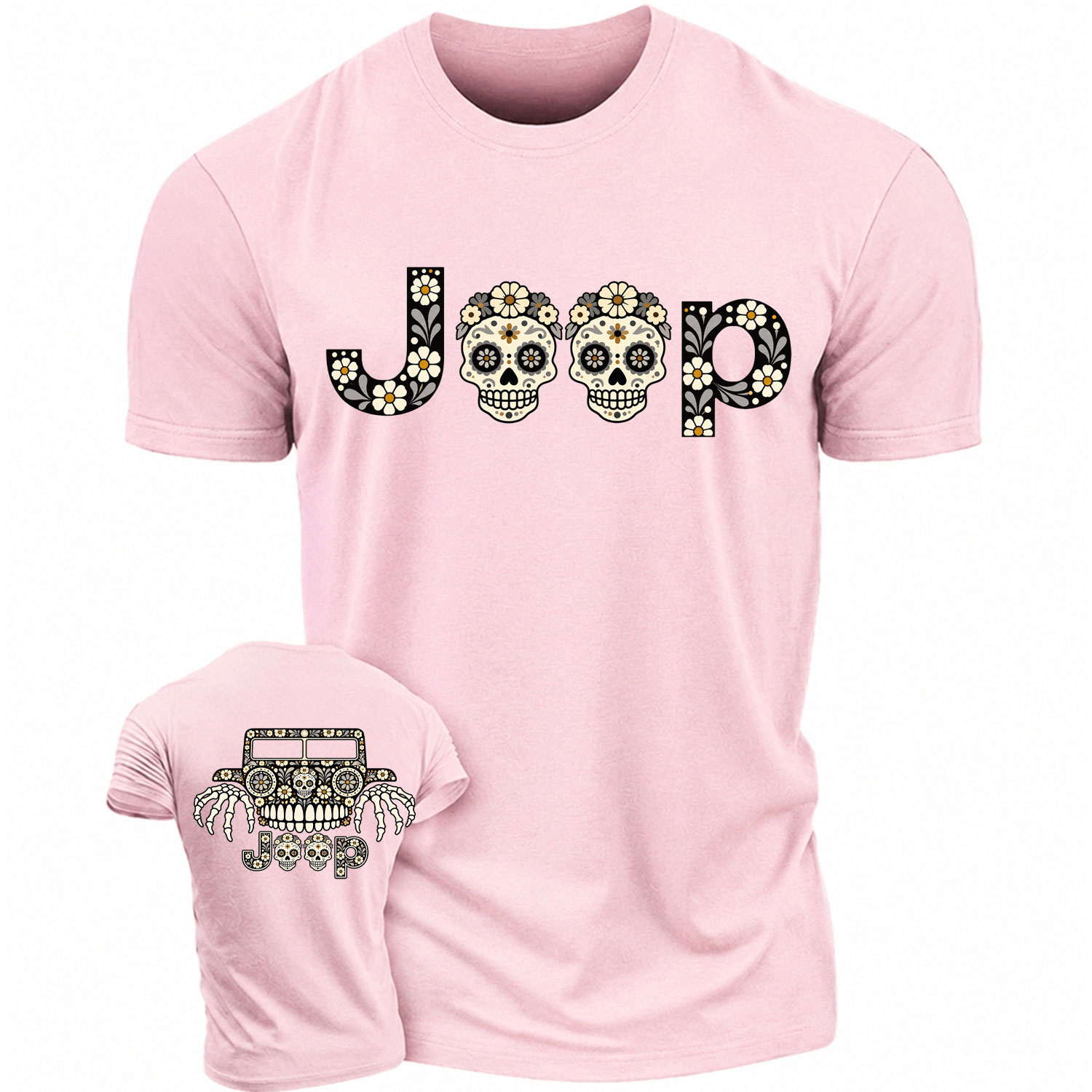 Floral Calavera Jp Cotton T-shirt
