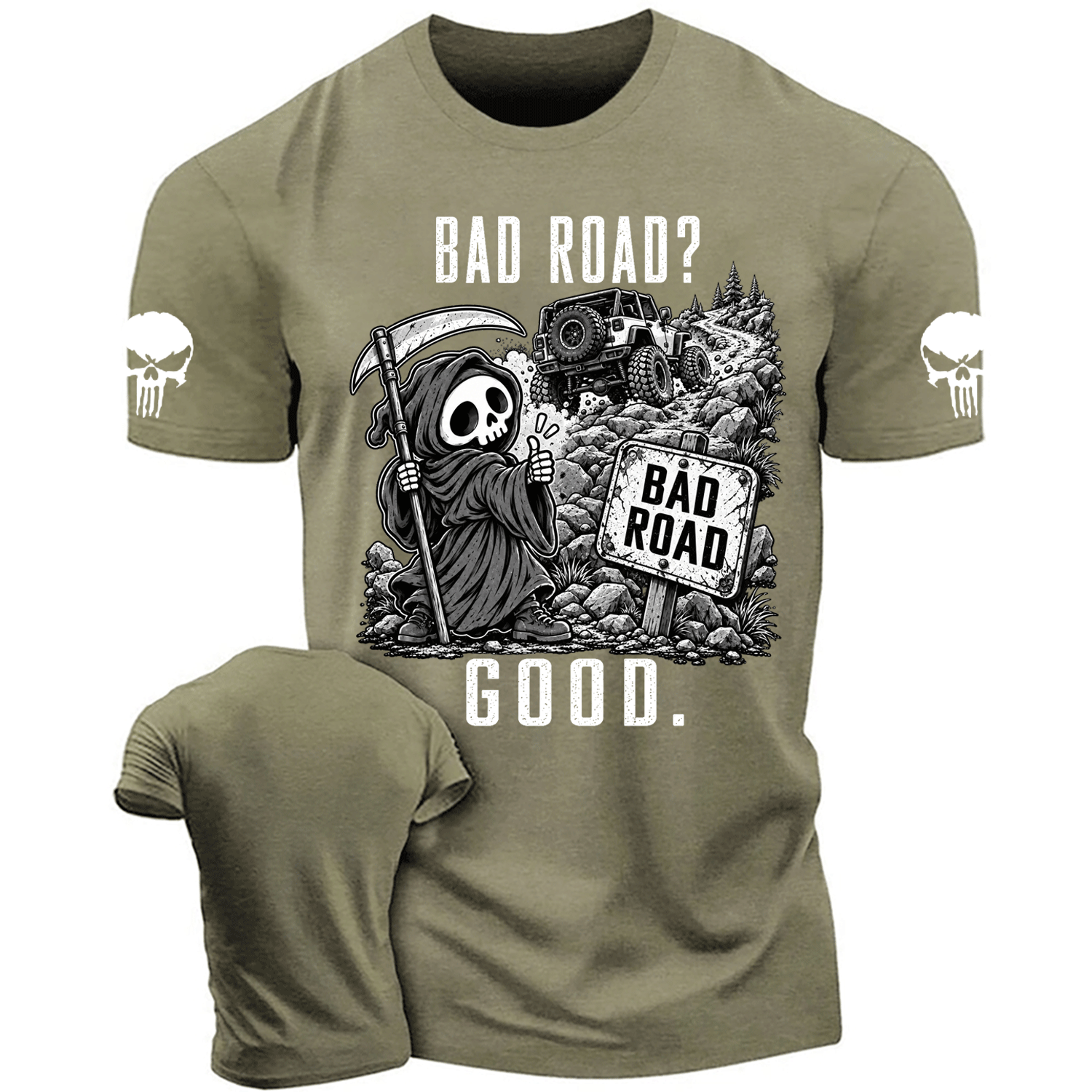 Bad Road? Good Reaper Off-Road Cotton T-shirt
