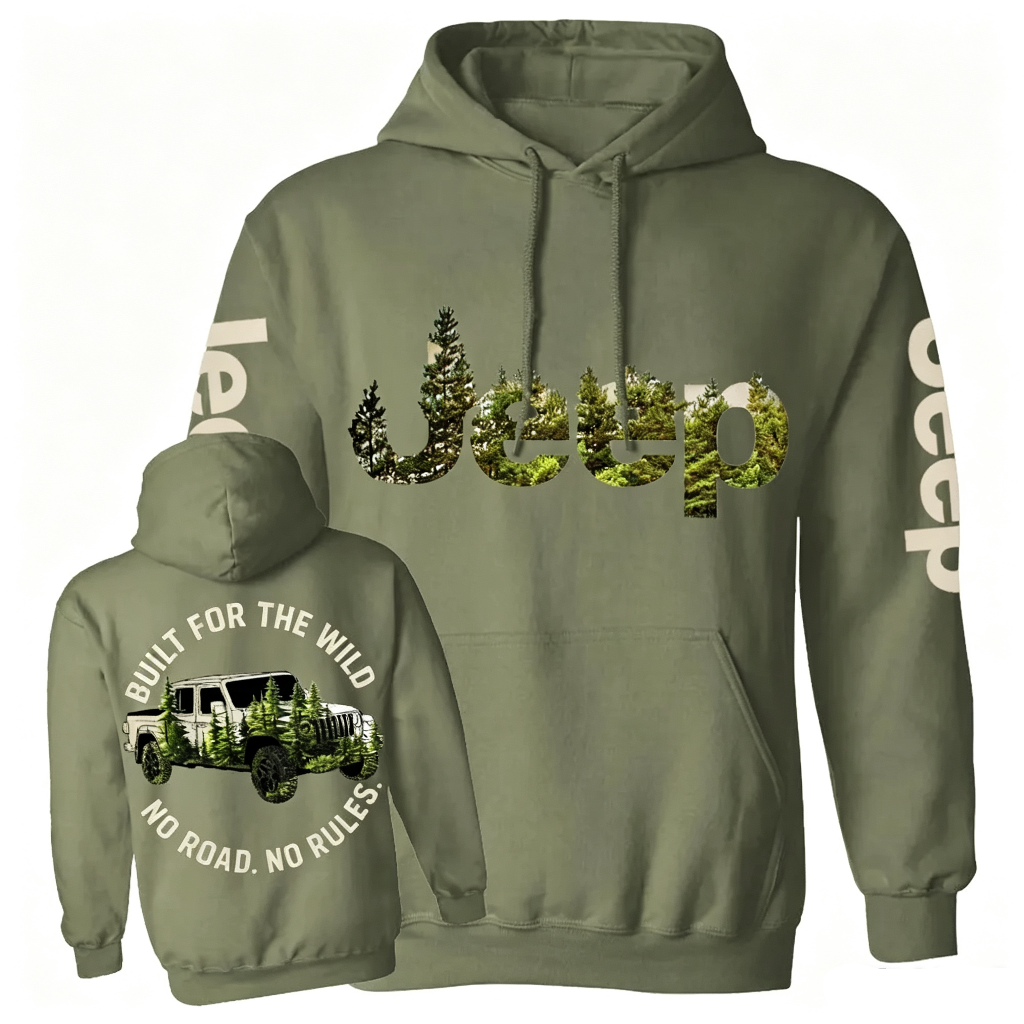 Built for The Wild Forest Jp Casual Hoodie