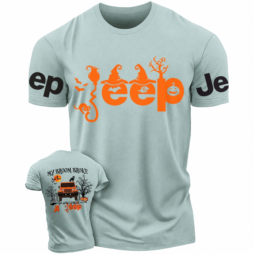 My Broom Broke So Now I Drive A Jp Halloween T-Shirt