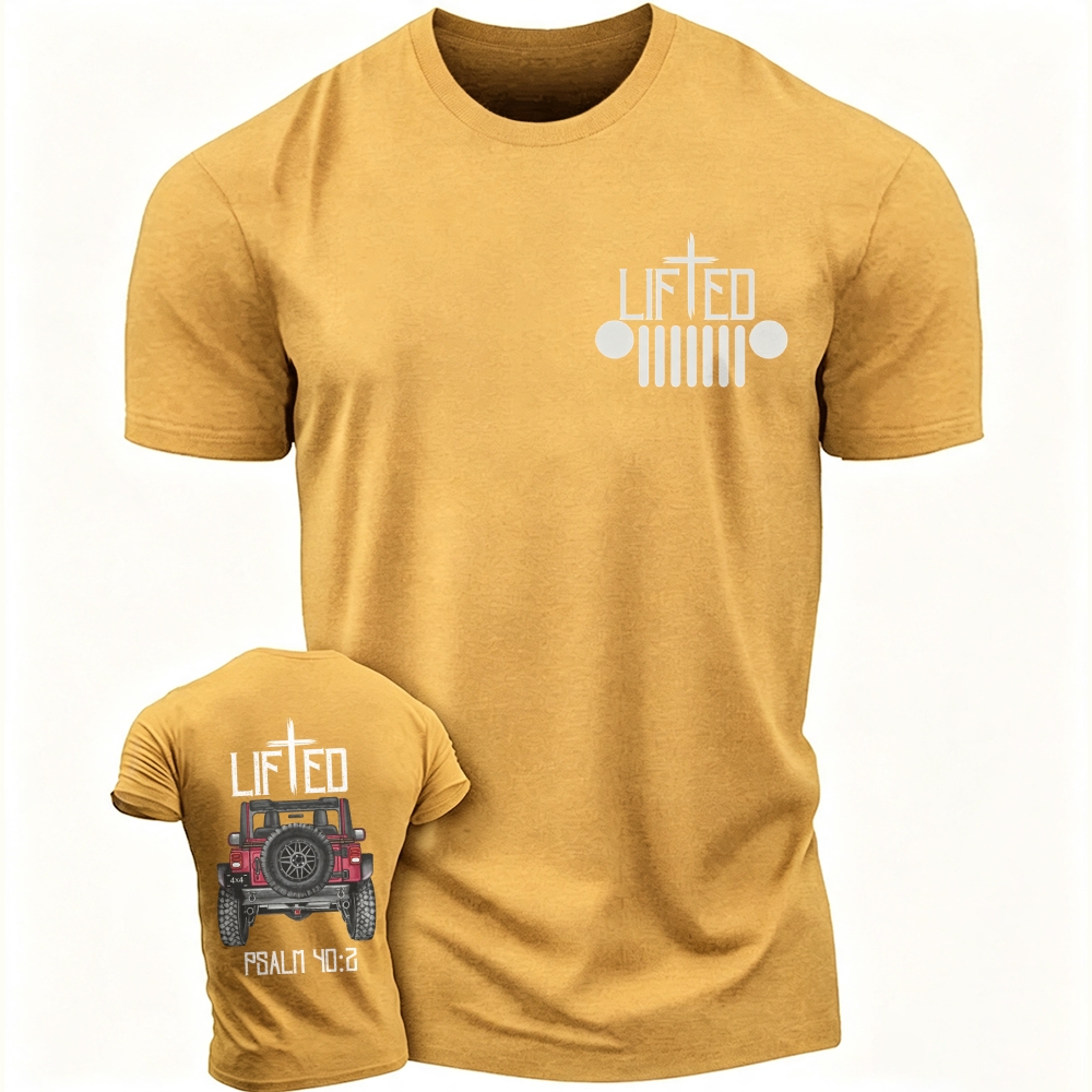Christian "Lifted" Jp Truck Bible Verse Jp Unisex T-shirt