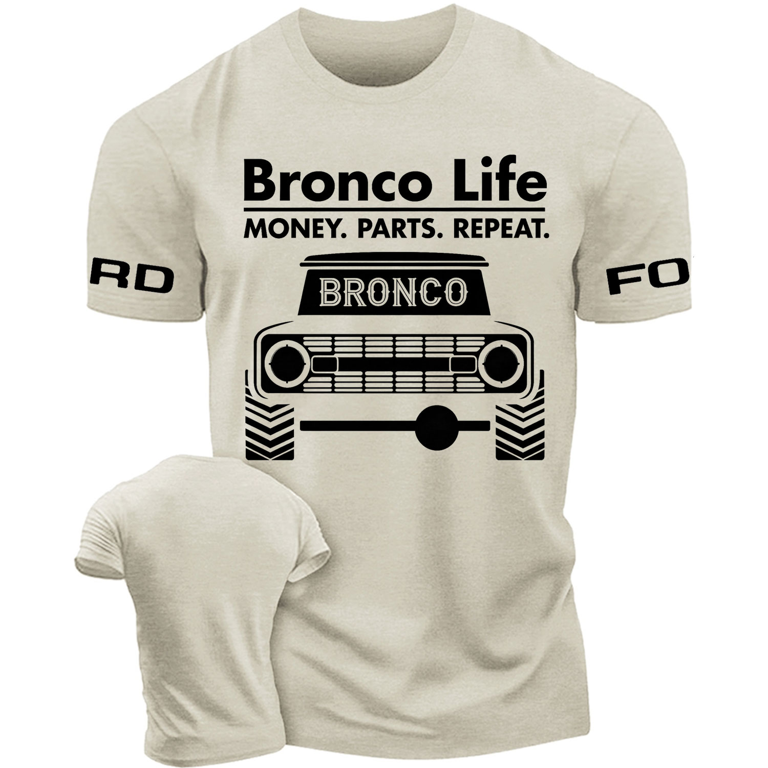 Bronco Life Vintage Truck Graphic Cotton T-shirt
