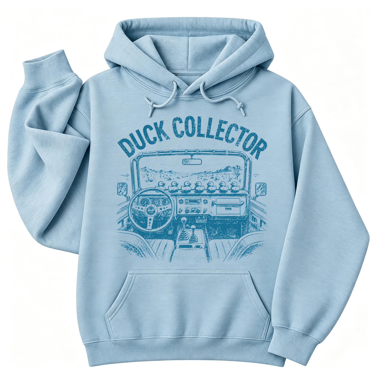 Duck Collector Vintage OffRoad Duck Unisex Casual Hoodie