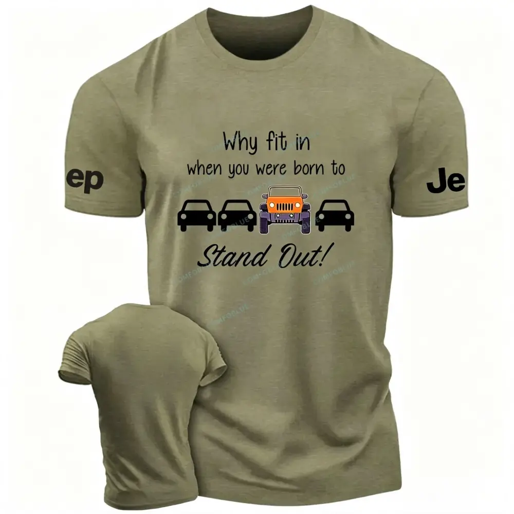Orange Wrangler Why Fit In FUnny Jp Unisex T-shirt
