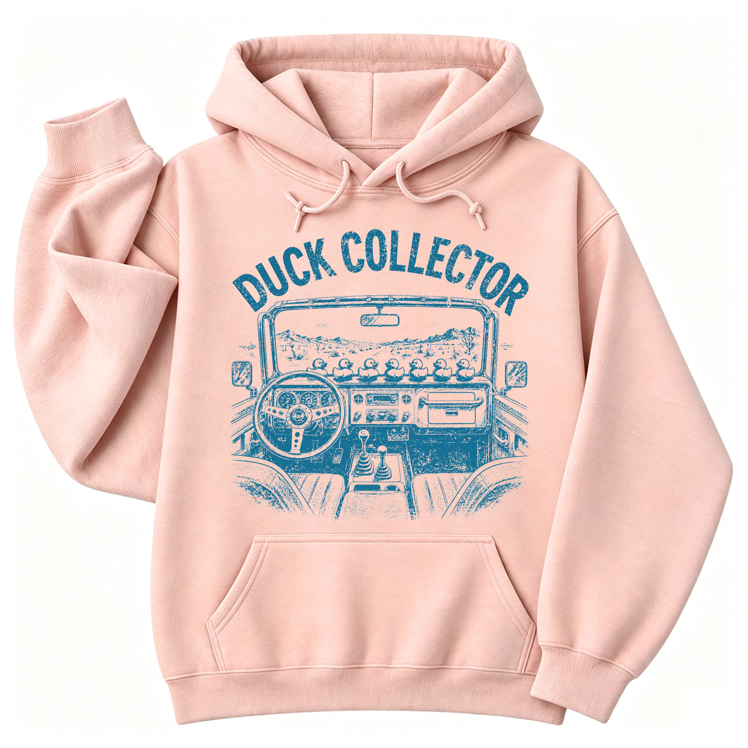 Duck Collector Vintage OffRoad Duck Unisex Casual Hoodie