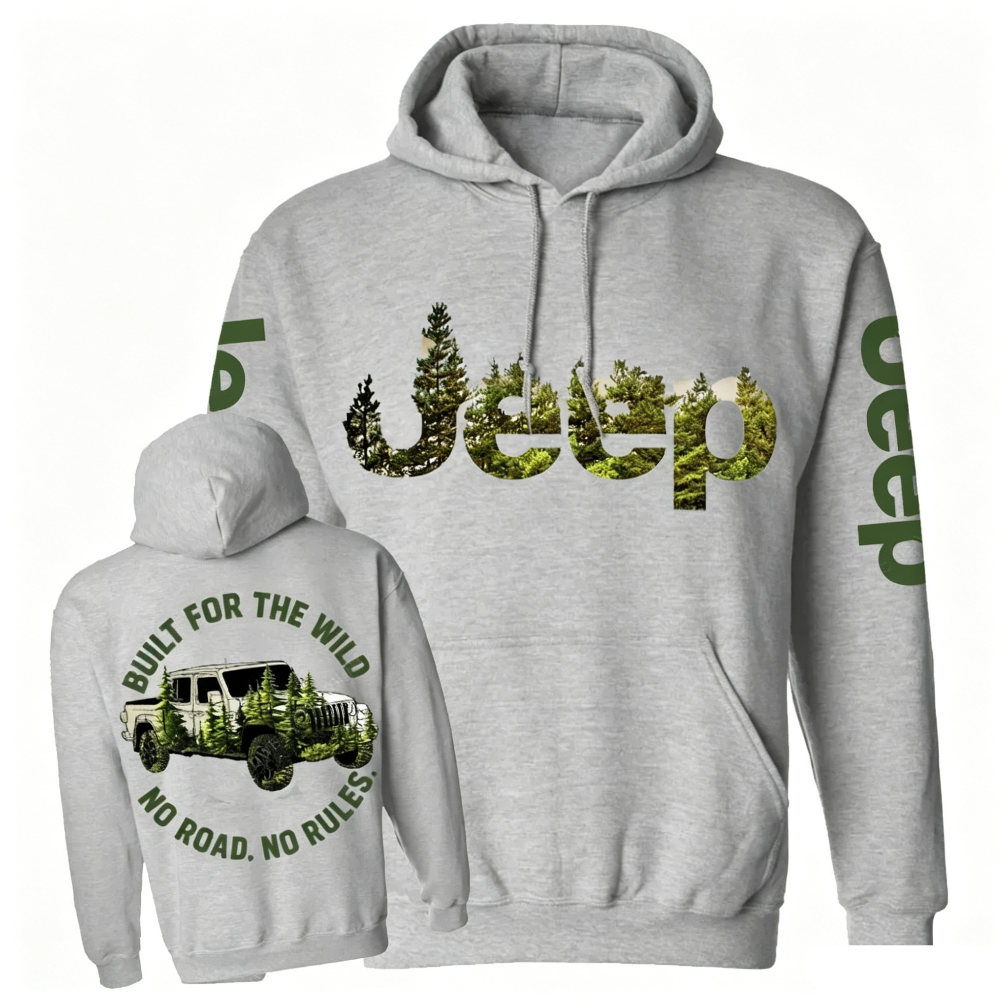 Built for The Wild Forest Jp Casual Hoodie