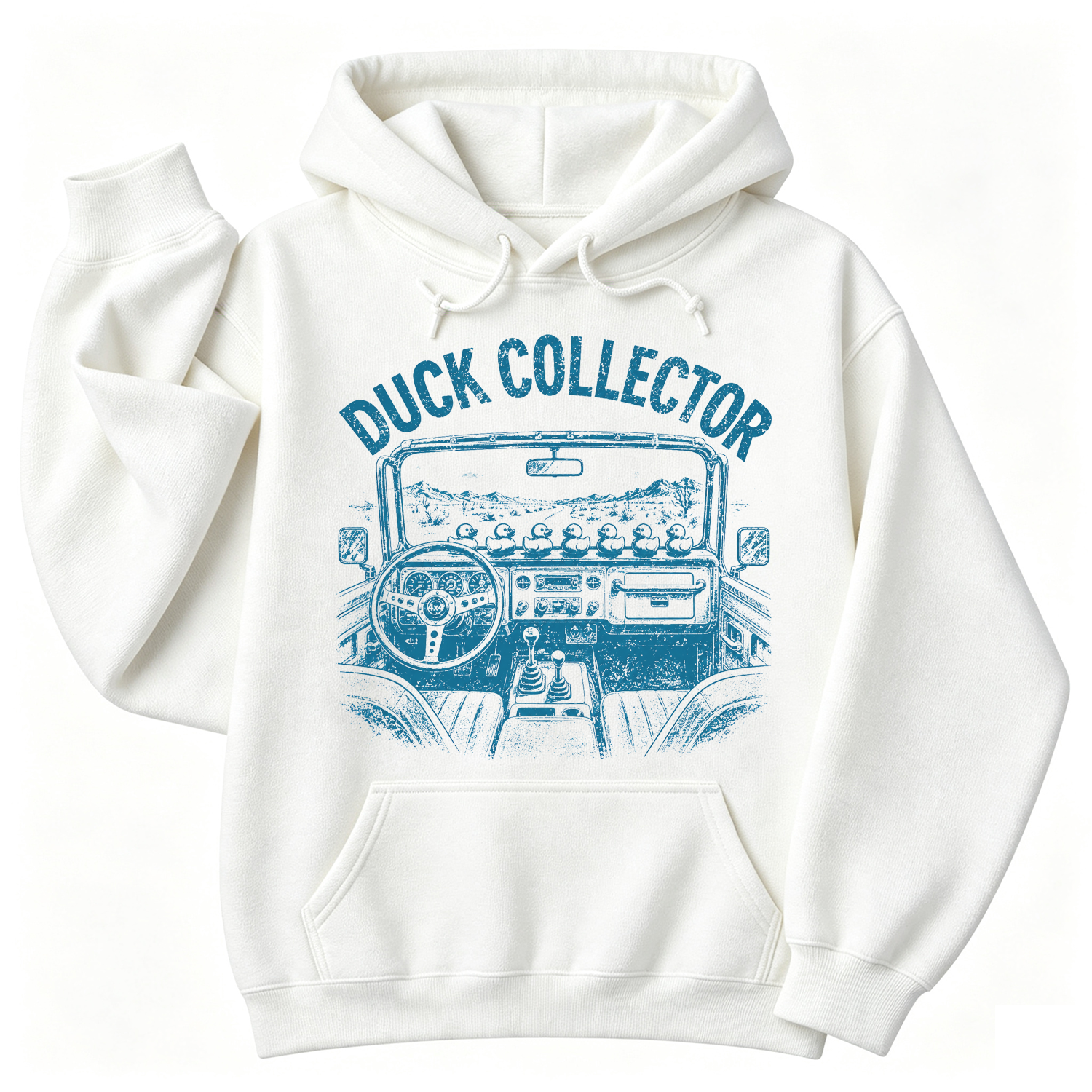 Duck Collector Vintage OffRoad Duck Unisex Casual Hoodie