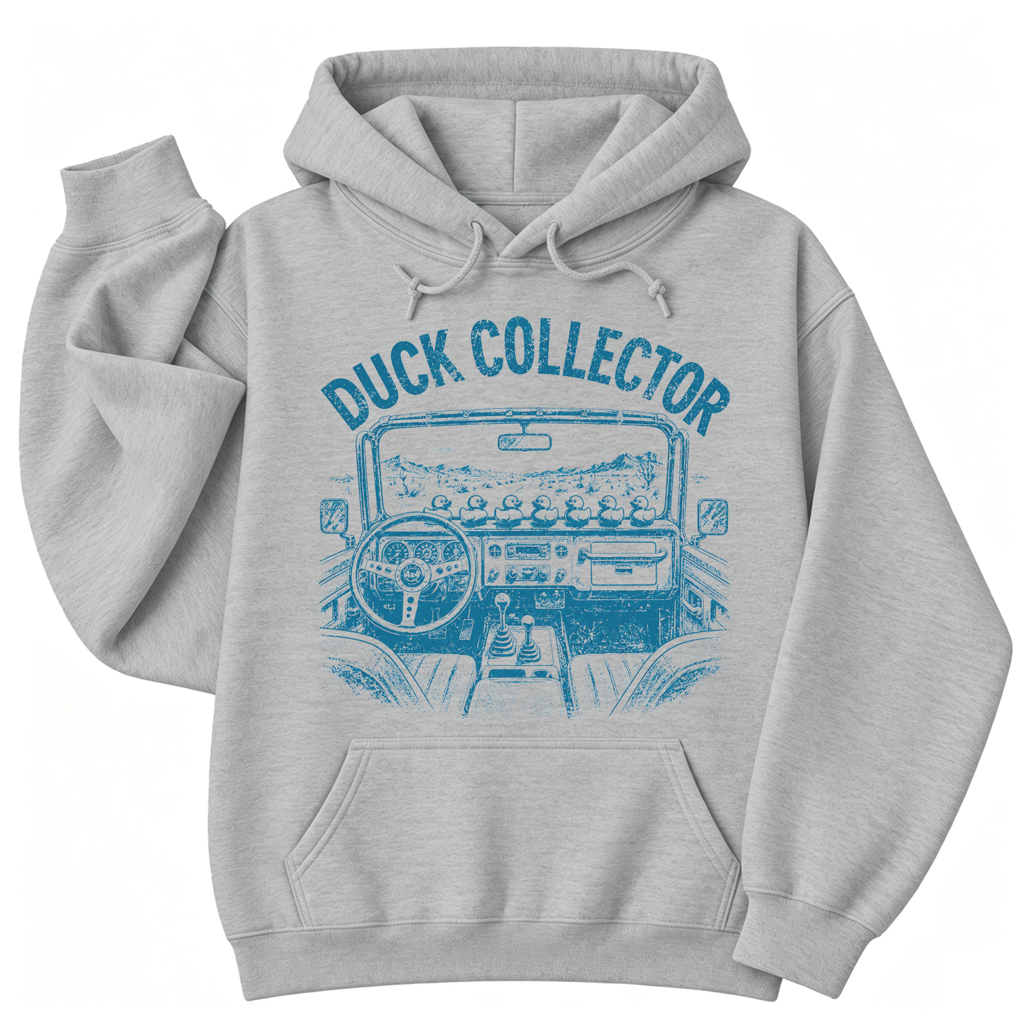 Duck Collector Vintage OffRoad Duck Unisex Casual Hoodie