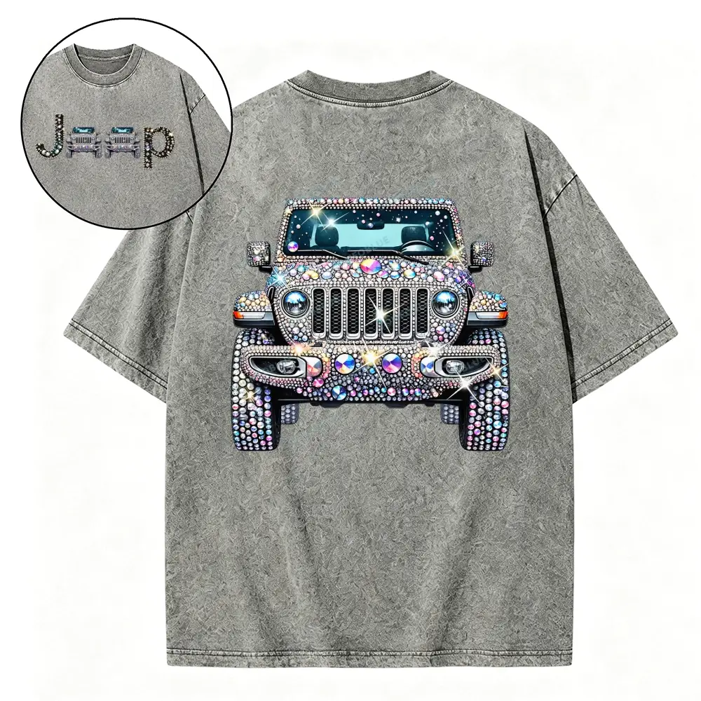 Bling Sparkle Rhinestone Washed Tshirt