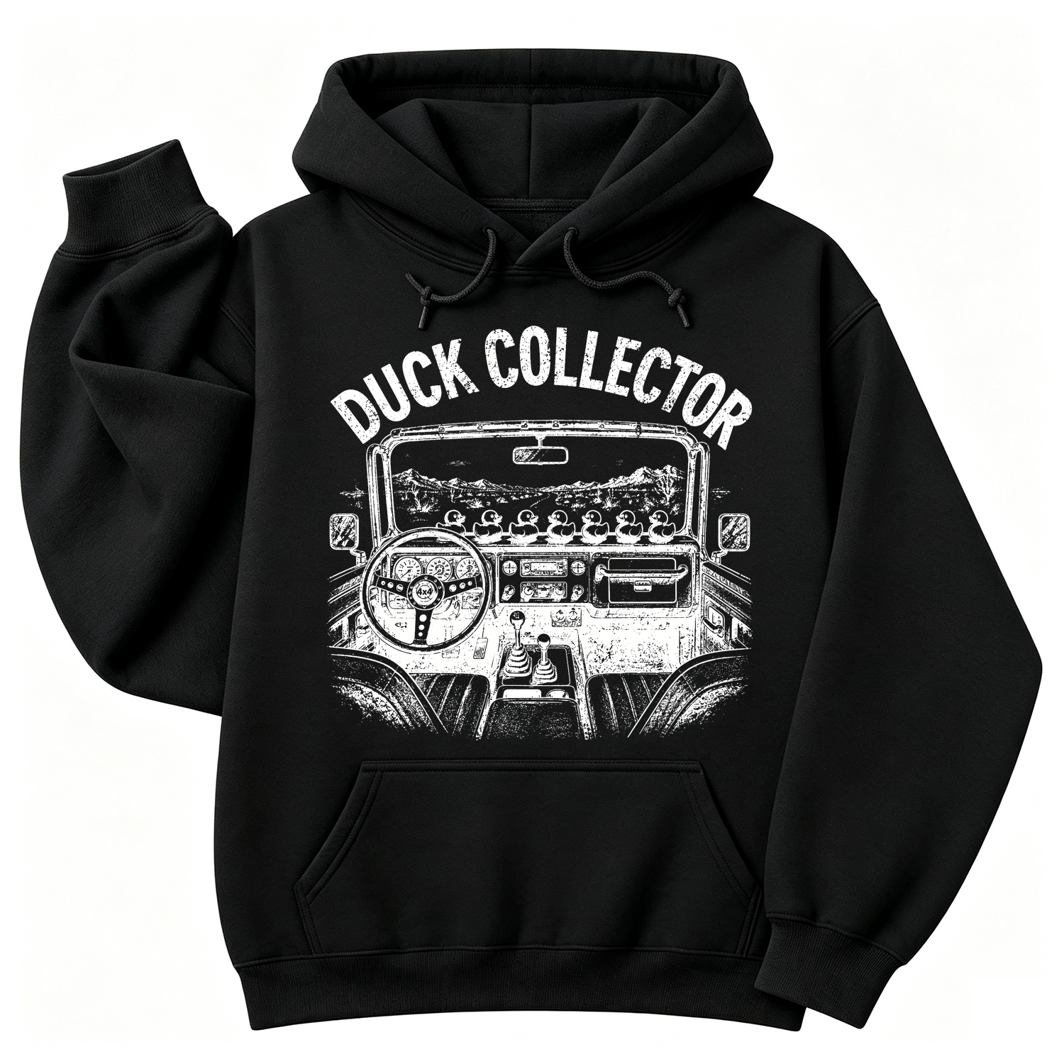 Duck Collector Vintage OffRoad Duck Unisex Casual Hoodie