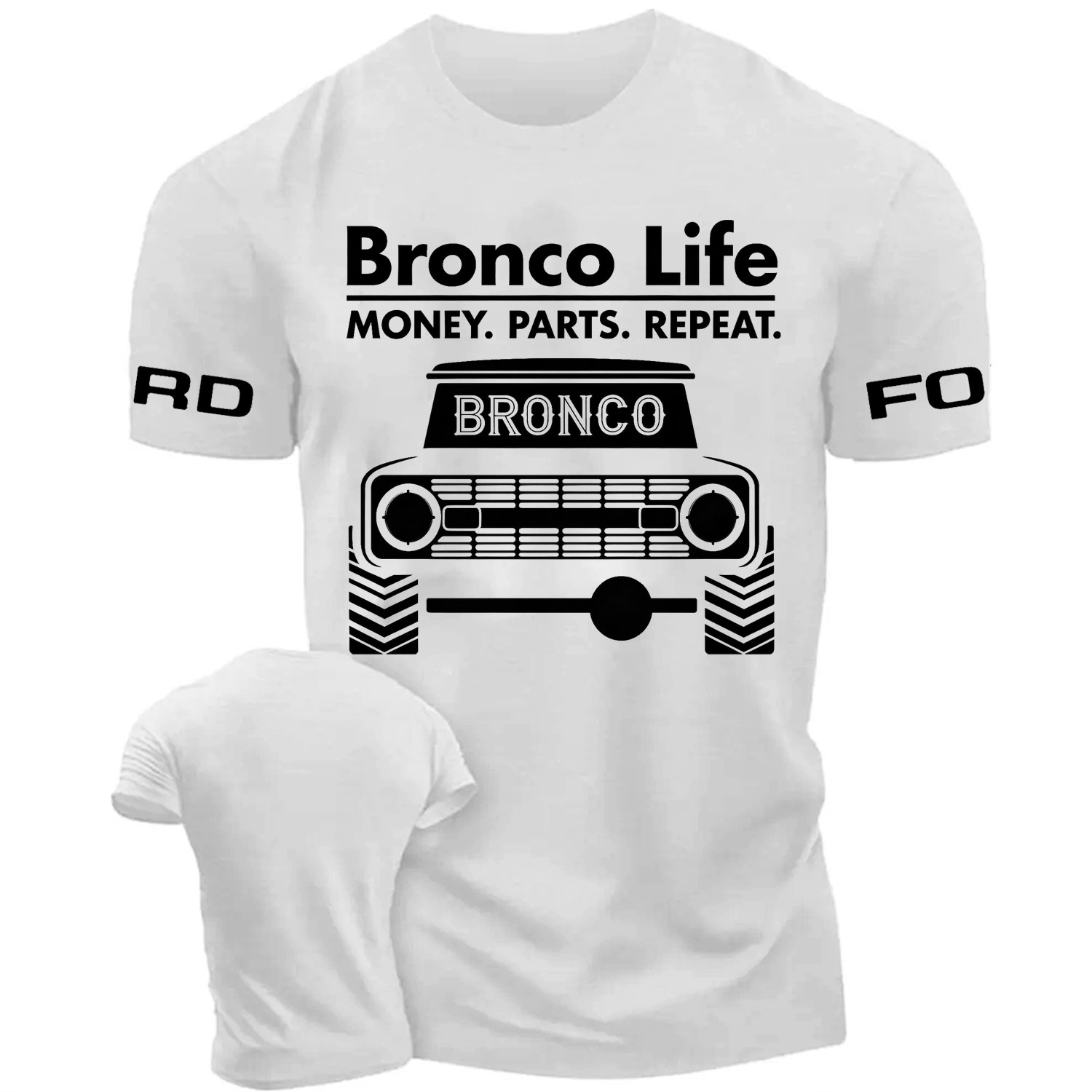 Bronco Life Vintage Truck Graphic Cotton T-shirt