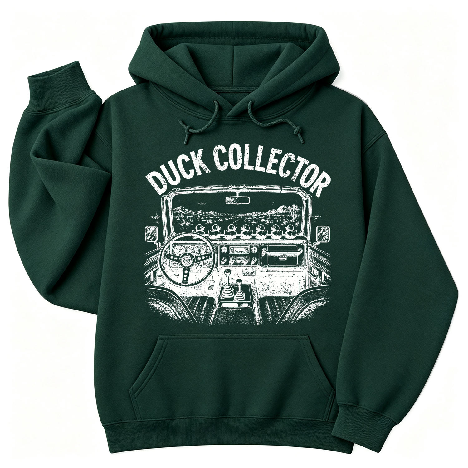 Duck Collector Vintage OffRoad Duck Unisex Casual Hoodie