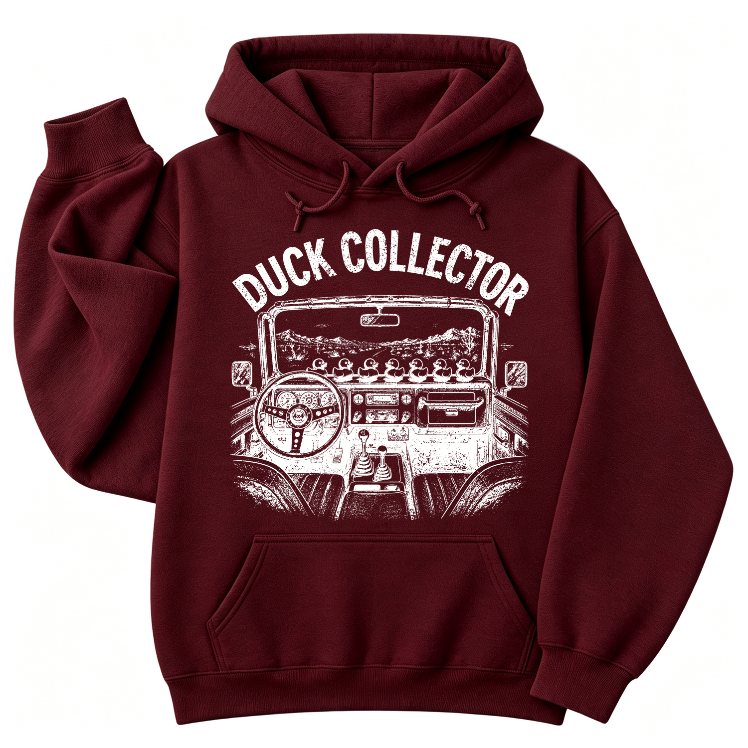 Duck Collector Vintage OffRoad Duck Unisex Casual Hoodie