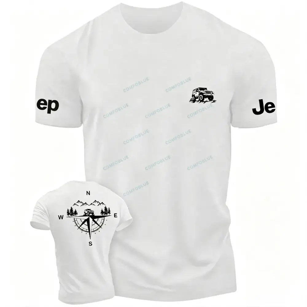 Compass Mountains And Trees Unisex Jp T-shirt