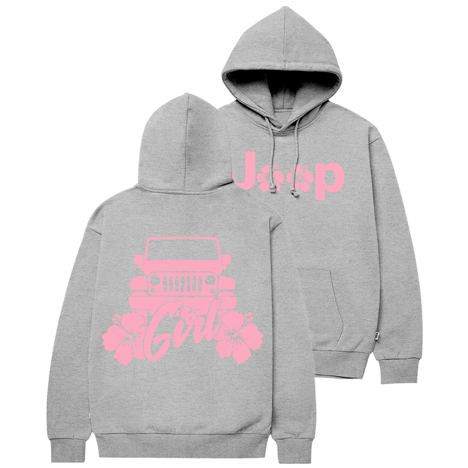 Hibiscus Flower Jp Girl Cotton Hoodie
