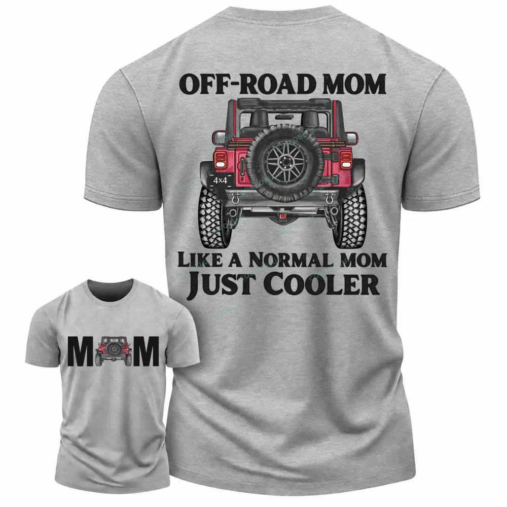 Trail Mom 4x4 Front & Back Cotton T-shirt