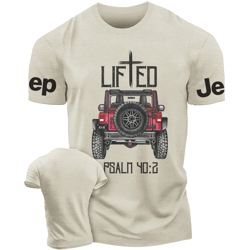 Christian "Lifted" 4x4 Truck Cotton T-Shirt