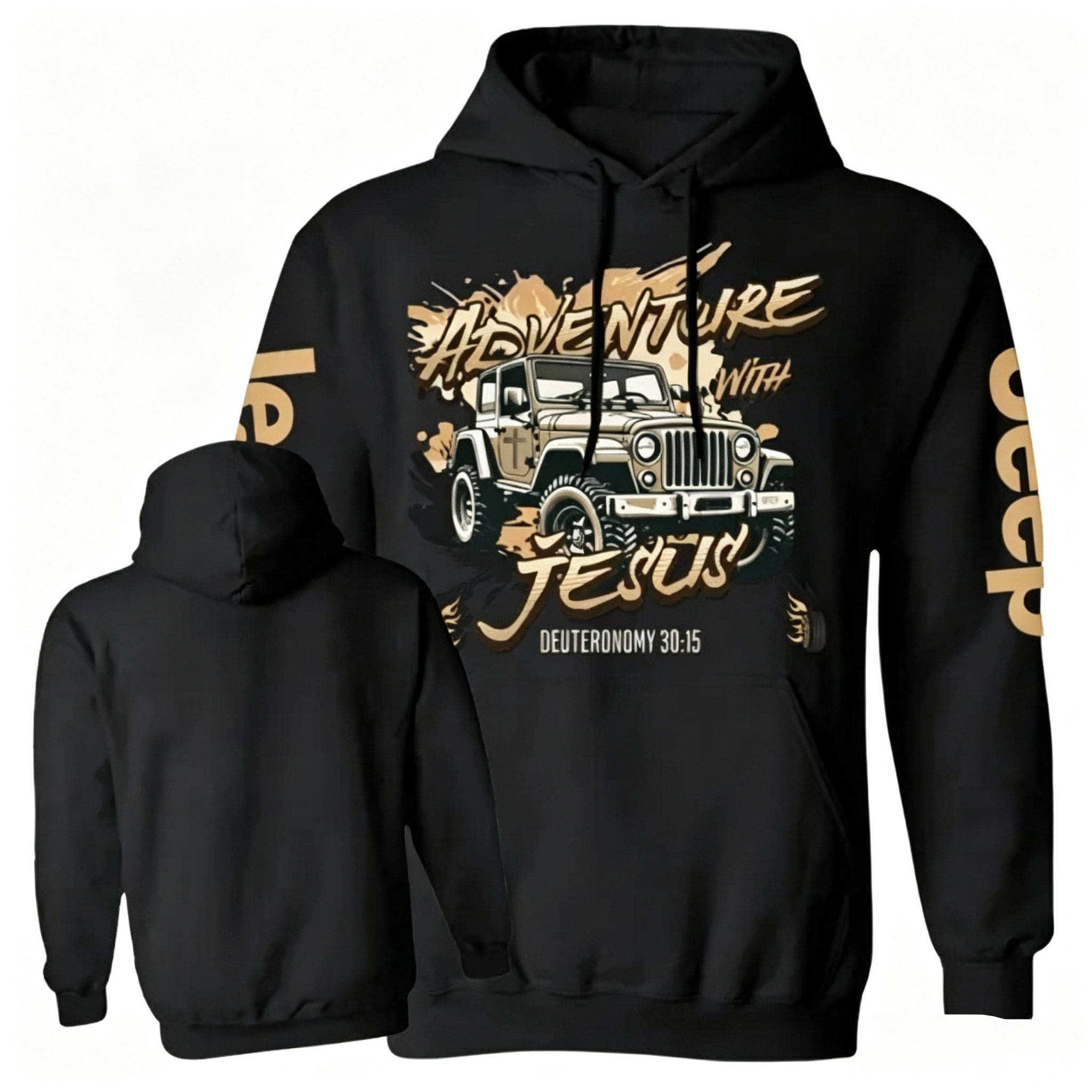 Adventure with Jesus Deut 30:15 Jp Lover Unisex Casual Hoodie