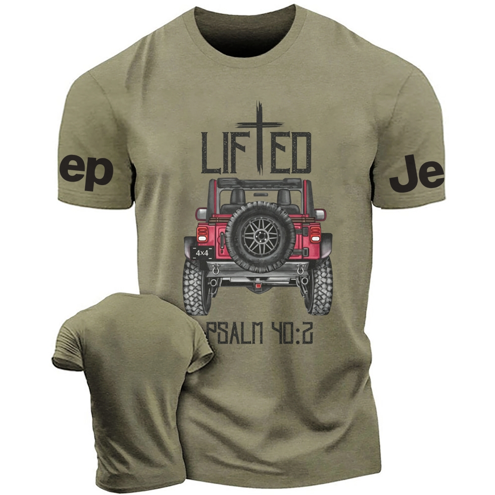 Christian "Lifted" 4x4 Truck Cotton T-Shirt