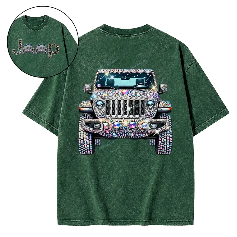Bling Sparkle Rhinestone Washed Tshirt