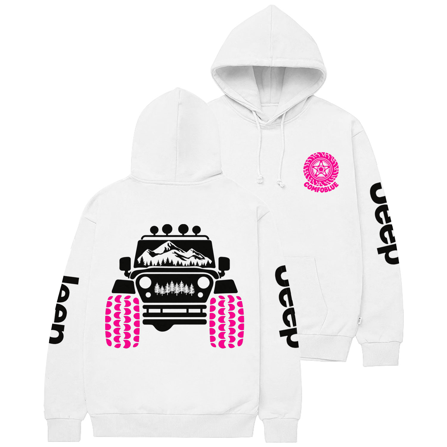 Mountain Scene Jp Cotton Hoodie