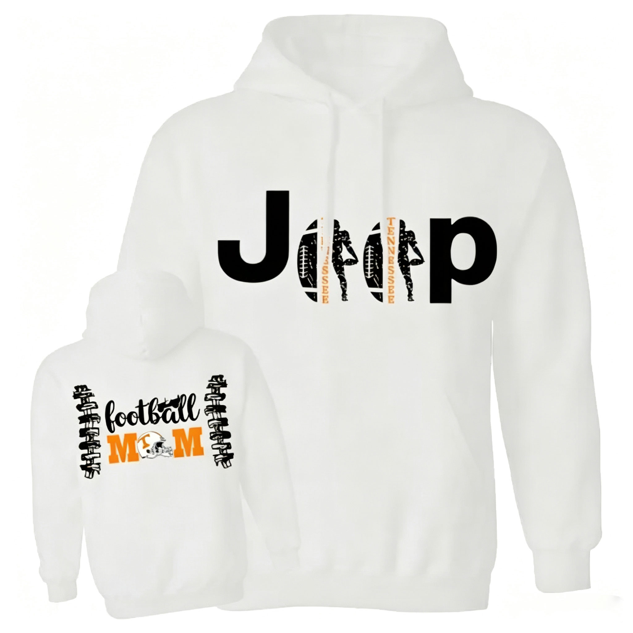 Tennessee Football Jp Mom Unisex Casual Hoodie