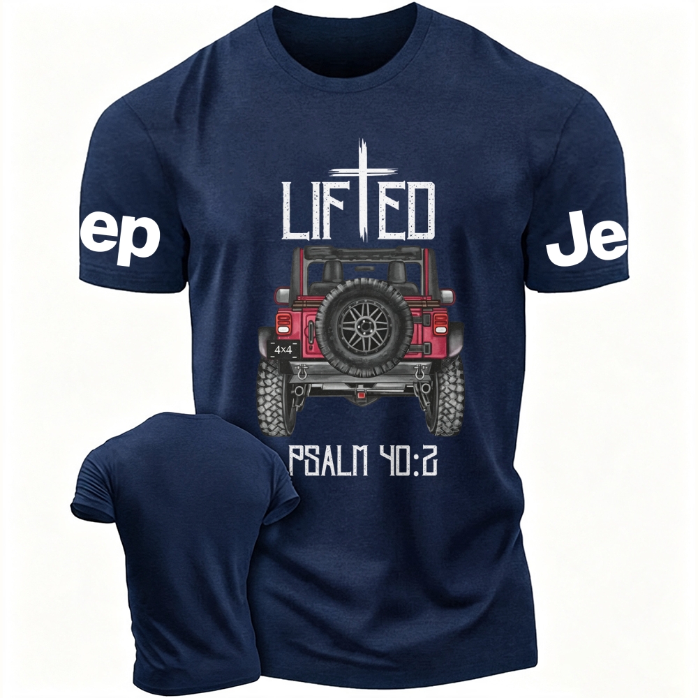 Christian "Lifted" 4x4 Truck Cotton T-Shirt
