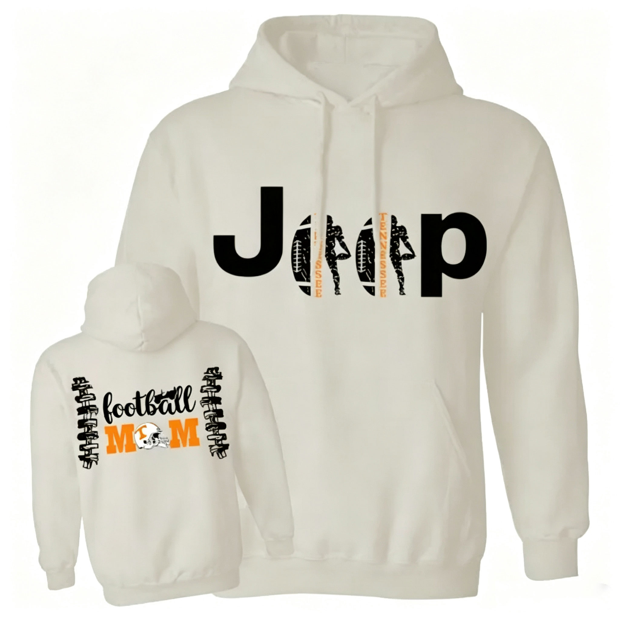 Tennessee Football Jp Mom Unisex Casual Hoodie
