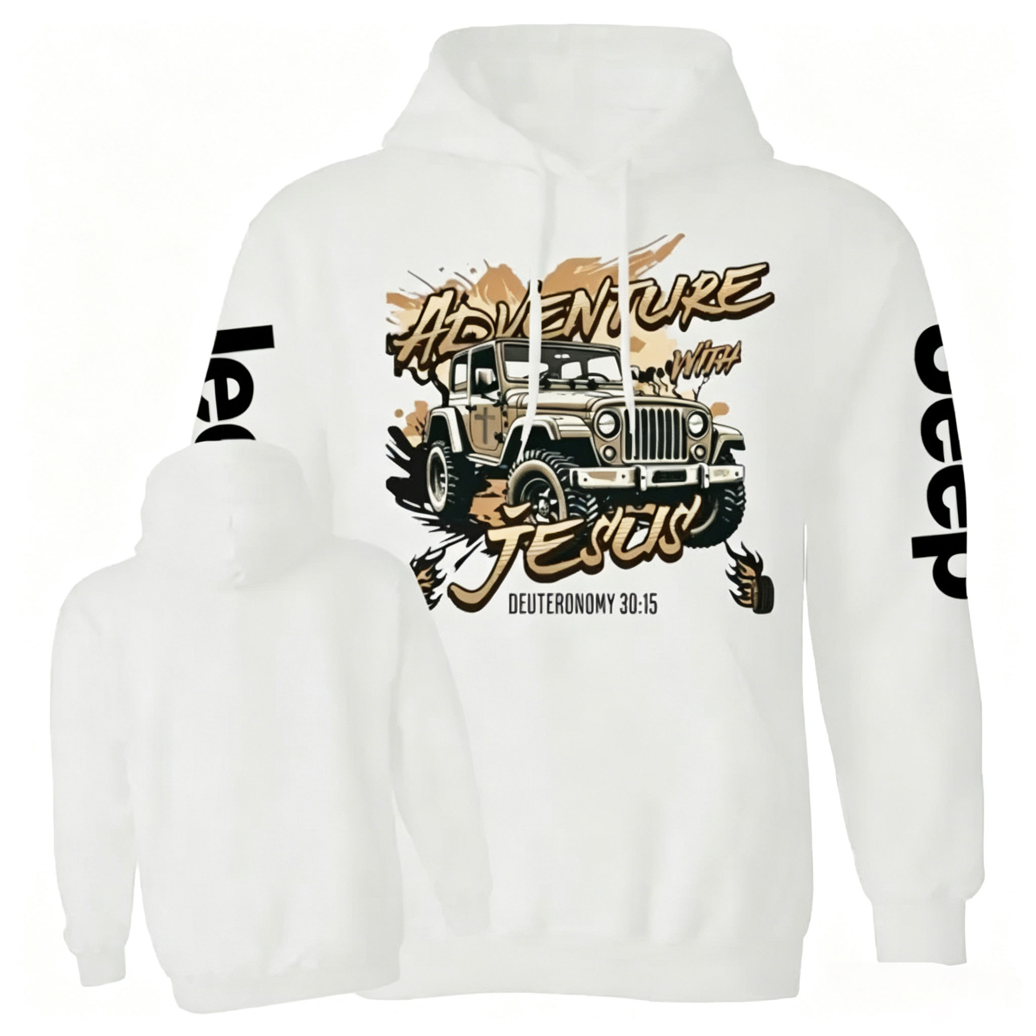 Adventure with Jesus Deut 30:15 Jp Lover Unisex Casual Hoodie