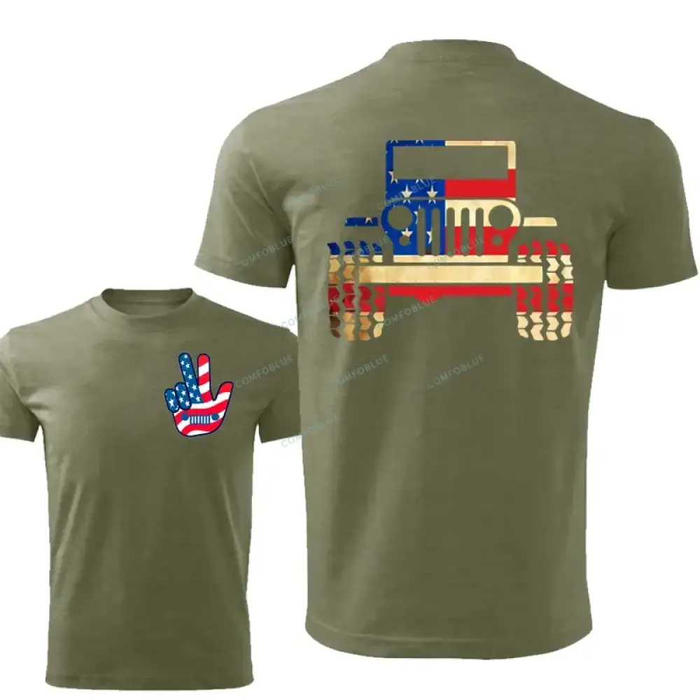 American flag jeep Jp Unisex T-shirt