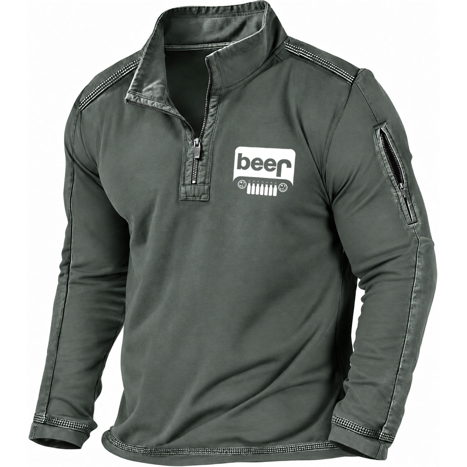 Funny Beer Overturn Jp Offroad Men Polo