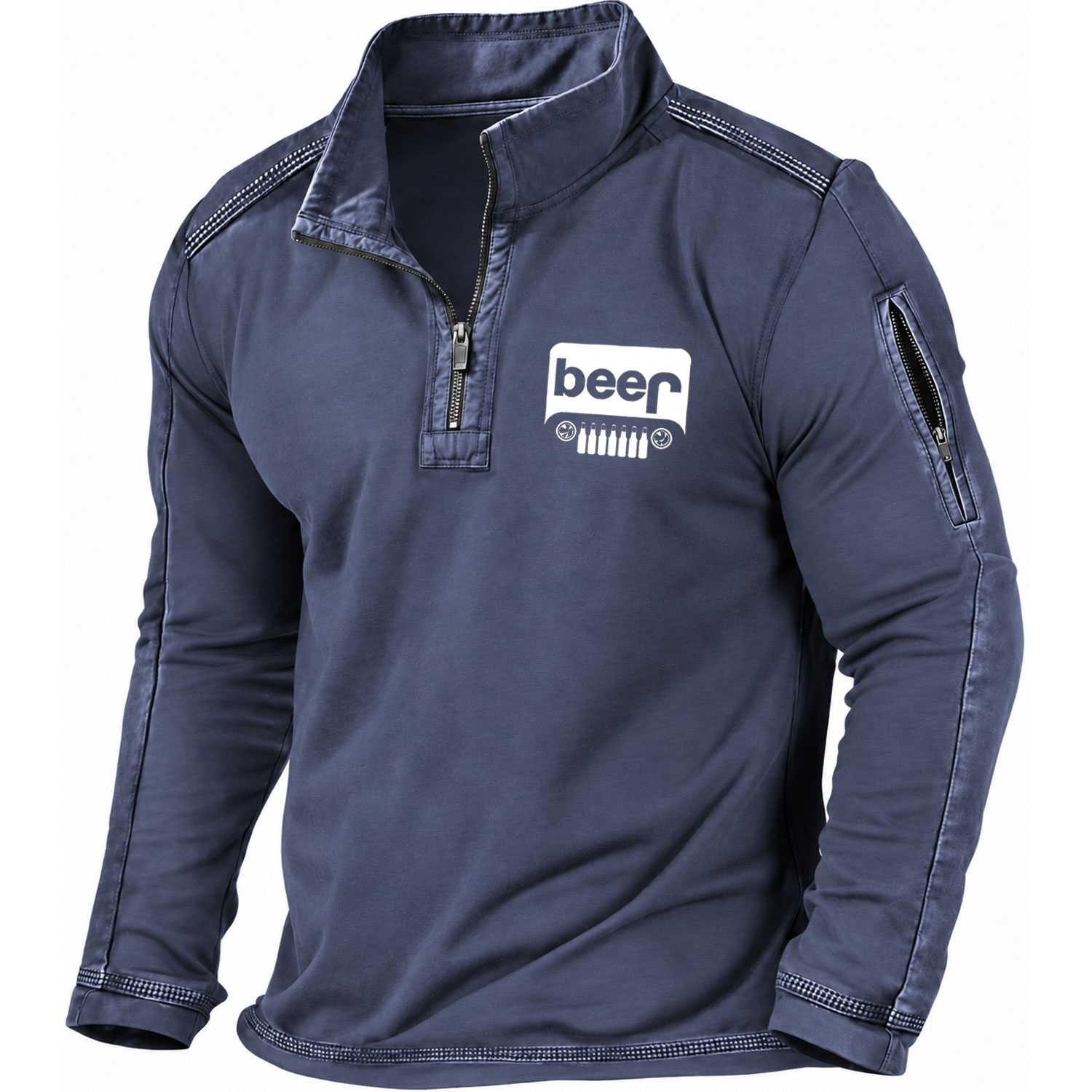 Funny Beer Overturn Jp Offroad Men Polo