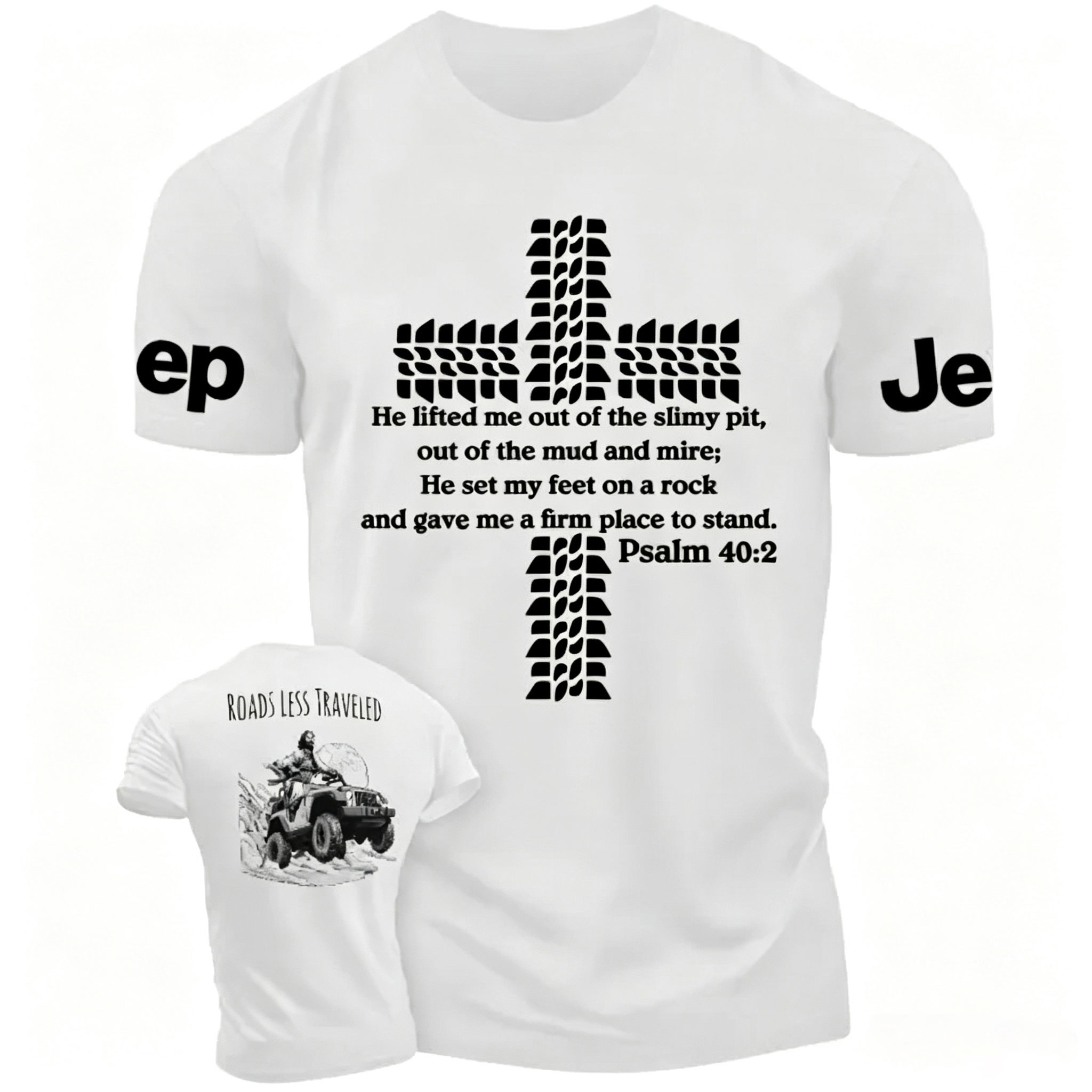 Religion Cross Jesus Bible Wheelmarks Psalm Jp Unisex T-shirt 