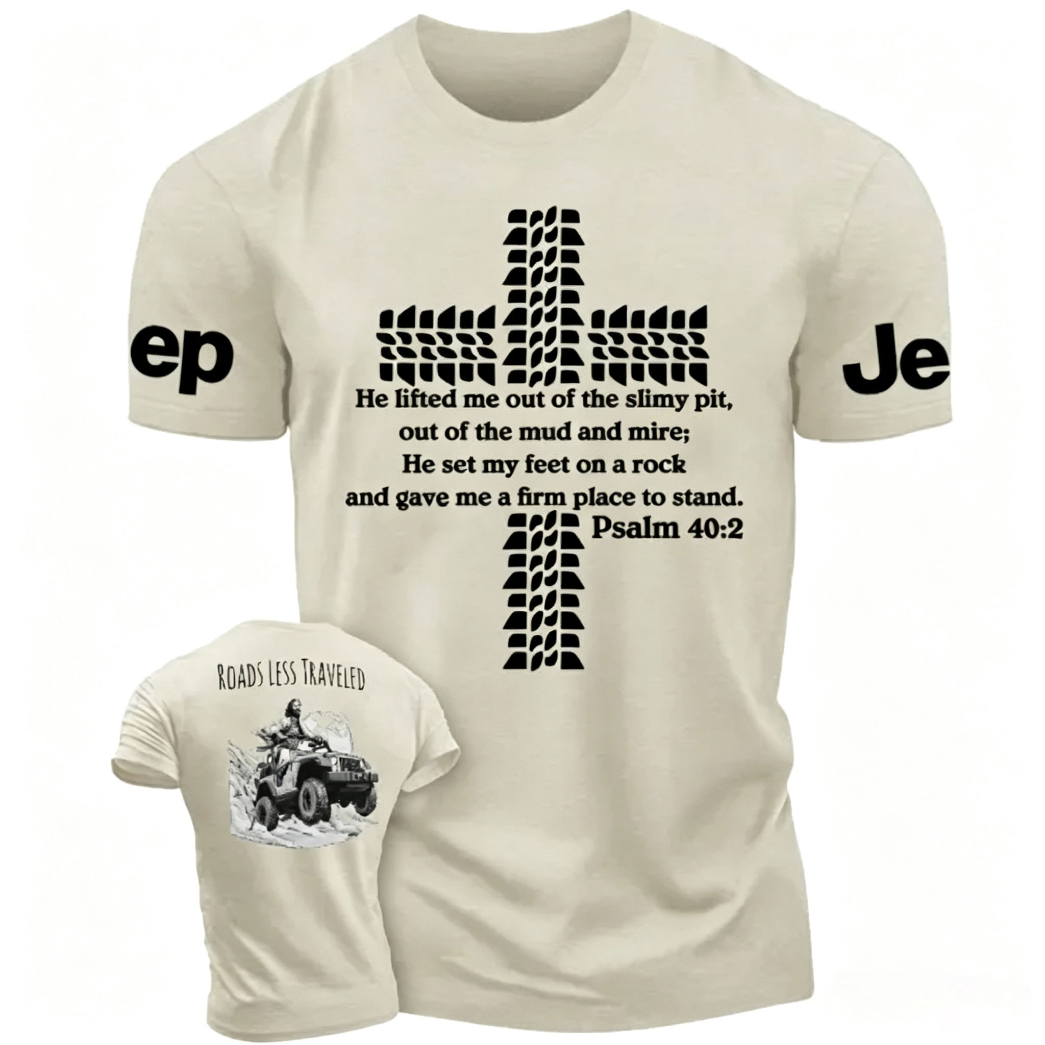 Religion Cross Jesus Bible Wheelmarks Psalm Jp Unisex T-shirt 